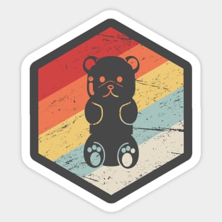 Retro 70s Gummy Bear Sticker